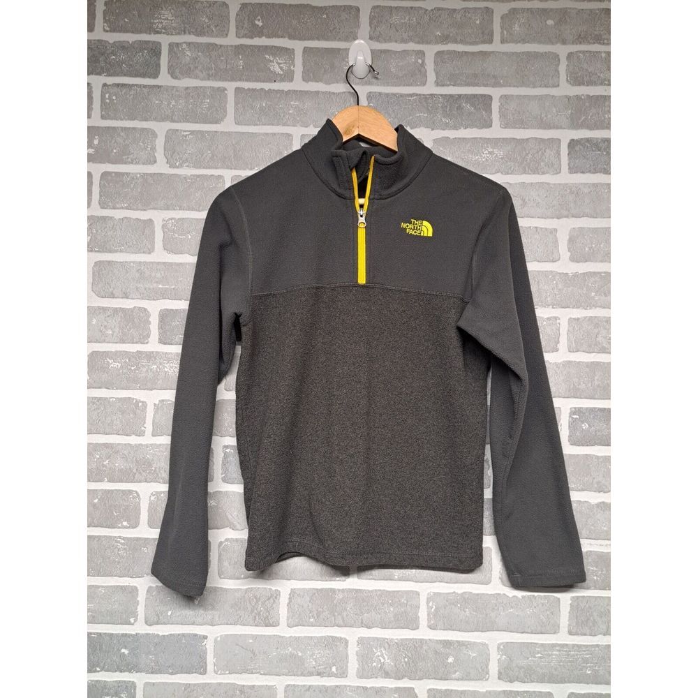 The North Face Big Kid's Boy's Fleece 1/4 Zip Pullover Gray Size Large‎ 14/16